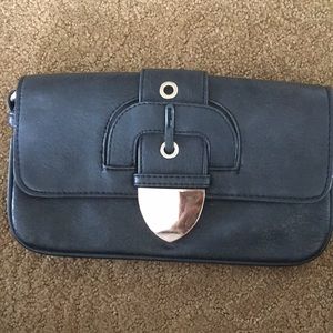 Black and gold clutch
